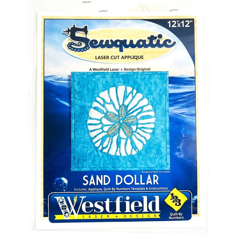 Sewquatic Laser Cut Applique Sand Dollar Quilt By Numbers Pattern By Westfield